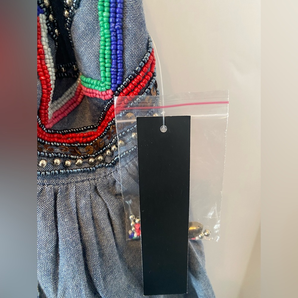 NWT Venus Embroidered and Beaded Maxi Dress - Picture 9 of 13